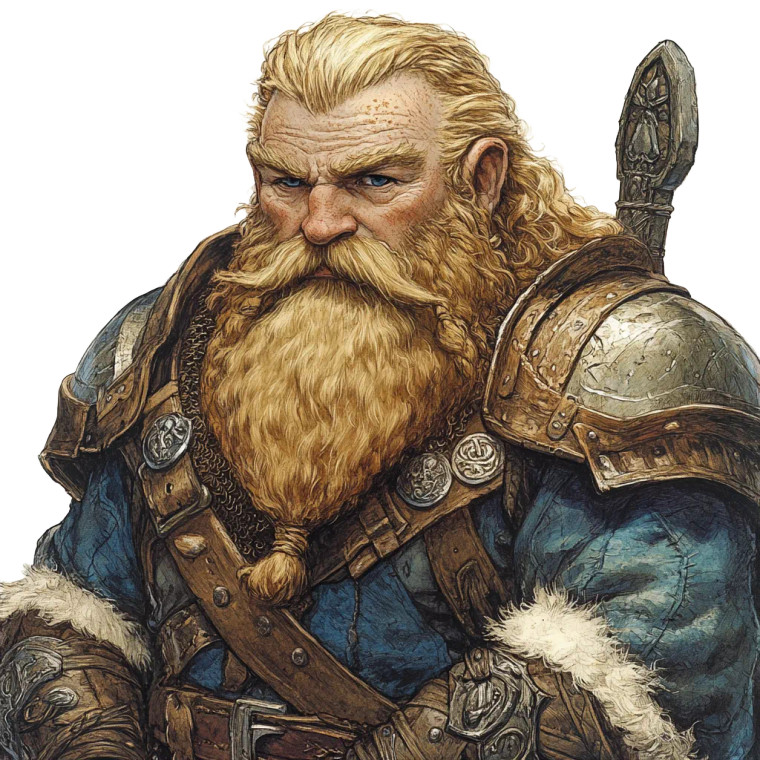 Dwarven Warrior V5 Vinyl Car Decal Sticker – Waterproof & UV-Resistant 8"