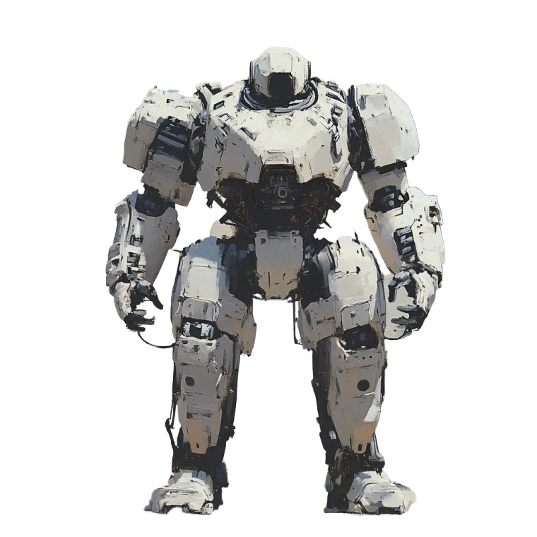 Sci Fi Heavy Mech Vinyl Car Decal Sticker – Waterproof & UV-Resistant 8"