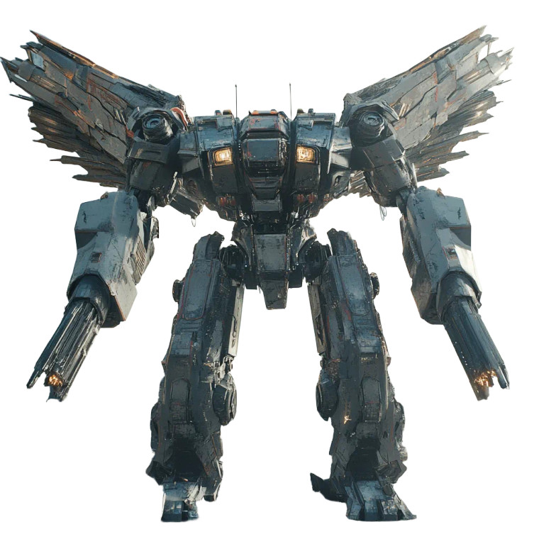 Giant Battle Mech V2 Vinyl Car Decal Sticker – Waterproof & UV-Resistant 8"