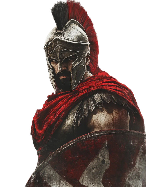 Spartan Soldier V2 Vinyl Car Decal Sticker – Waterproof & UV-Resistant 8"