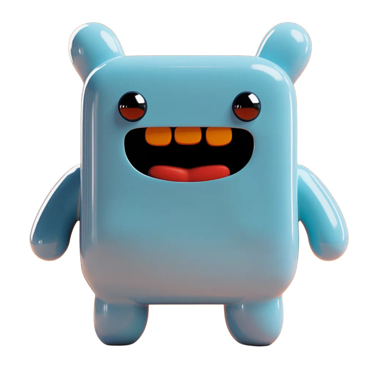 Boxed Character Vinyl Car Decal Sticker – Waterproof & UV-Resistant 8"