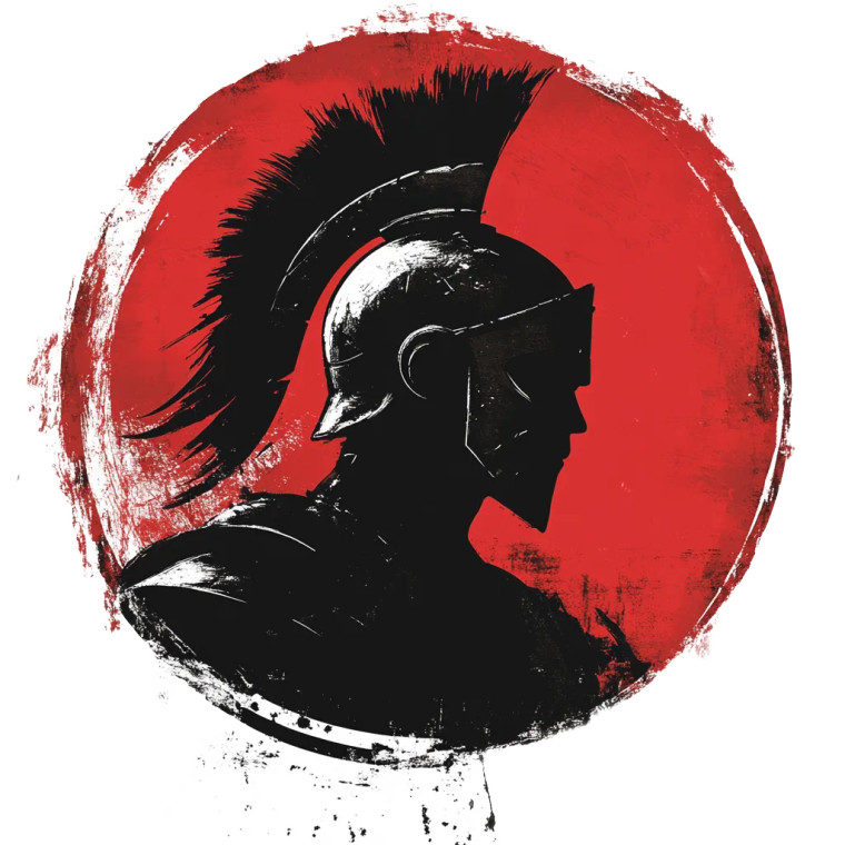 Spartan Streak Icon Vinyl Car Decal Sticker – Waterproof & UV-Resistant 8"