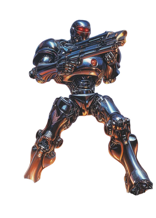 Cyber Robot Warrior Vinyl Car Decal Sticker – Waterproof & UV-Resistant 8"