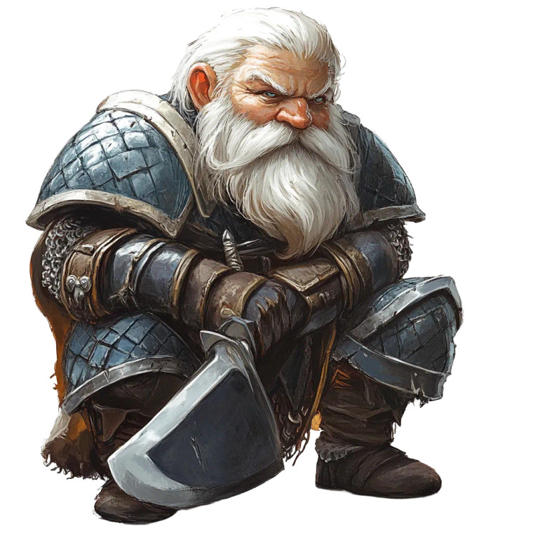 Gnome Paladin Vinyl Car Decal Sticker – Waterproof & UV-Resistant 8"