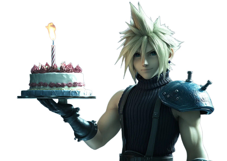 Cloud With Cake Vinyl Car Decal Sticker – Waterproof & UV-Resistant 8"