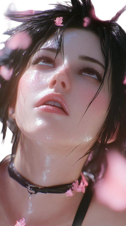 Tifa'S Glistening Face Vinyl Car Decal Sticker – Waterproof & UV-Resistant 8"