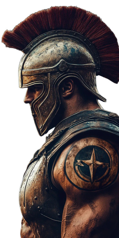 Spartan Warrior Design V3 Vinyl Car Decal Sticker – Waterproof & UV-Resistant 8"