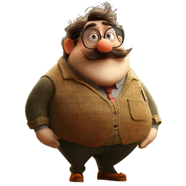 Pixar Man Vinyl Car Decal Sticker – Waterproof & UV-Resistant 8"