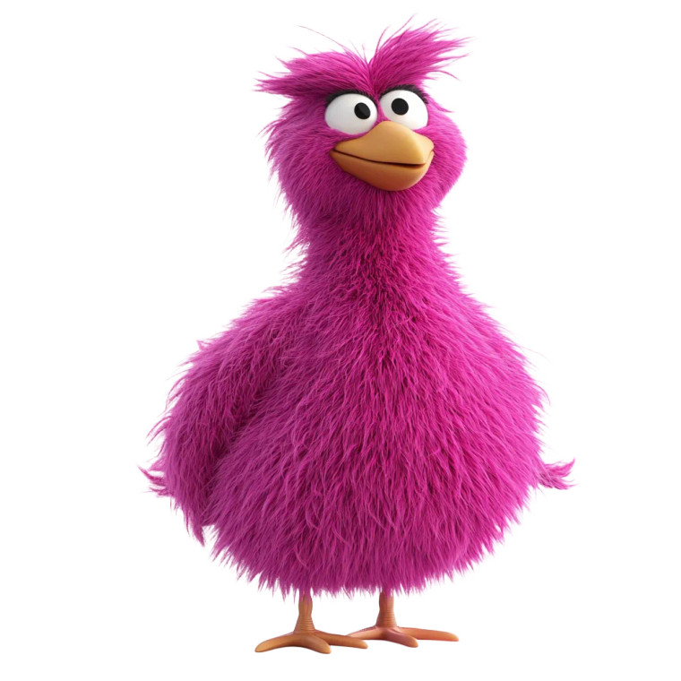 Big Bird Character Vinyl Car Decal Sticker – Waterproof & UV-Resistant 8"