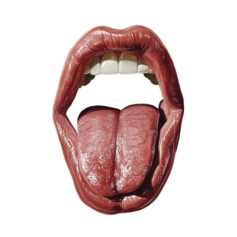 Realistic Tongue Vinyl Car Decal Sticker – Waterproof & UV-Resistant 