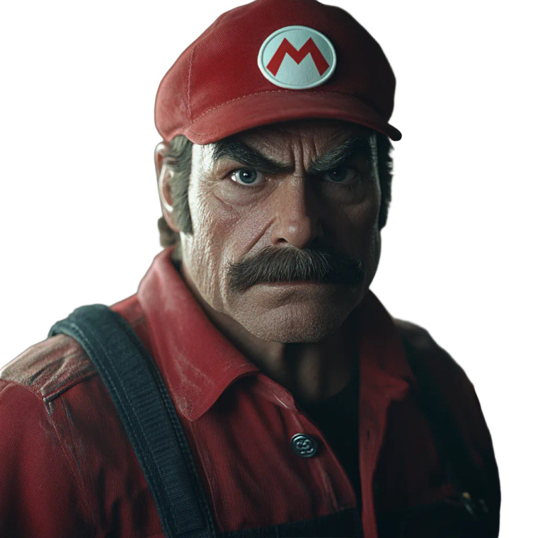 Tom Selleck Mario Vinyl Car Decal Sticker – Waterproof & UV-Resistant 8"
