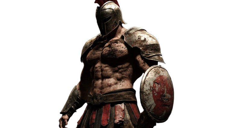 Spartan Soldier Post-Battle Vinyl Car Decal Sticker – Waterproof & UV-Resistant 8"