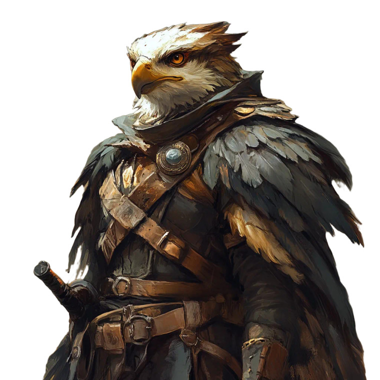 Aarakocra Monk Warrior Vinyl Car Decal Sticker – Waterproof & UV-Resistant 8"