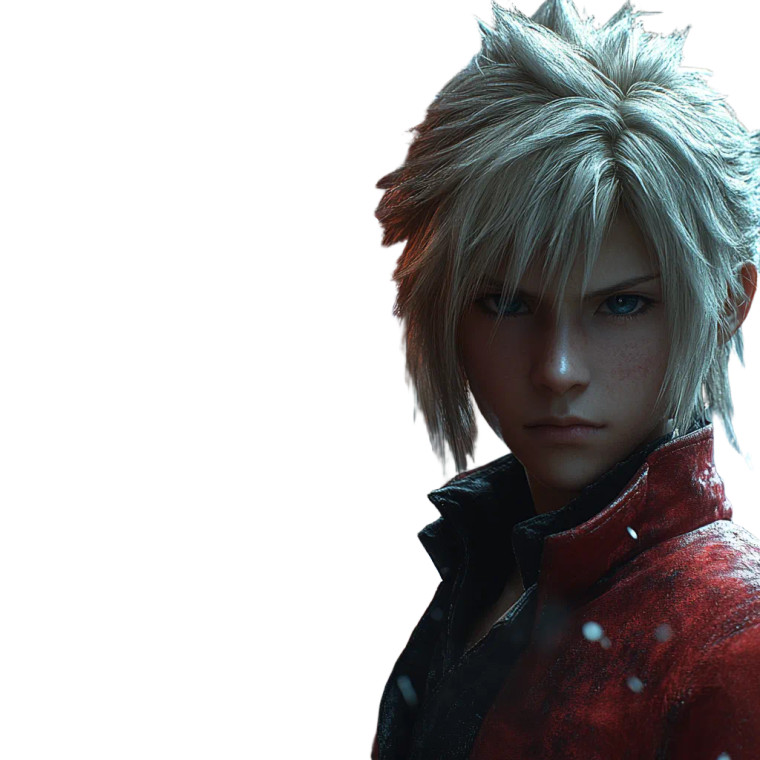 Final Fantasy Protagonist Vinyl Car Decal Sticker – Waterproof & UV-Resistant 8"