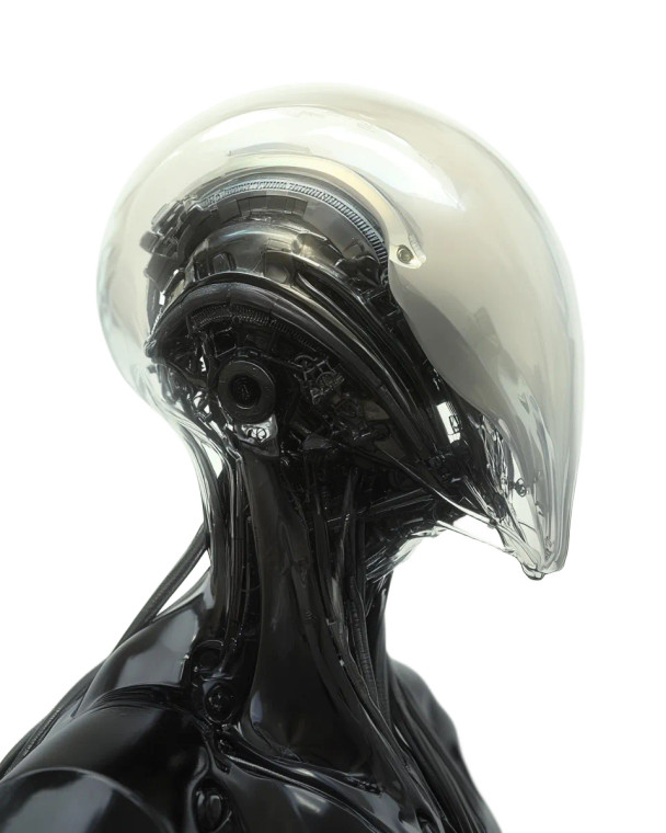 Bio-Mechanical Humanoid V3 Vinyl Car Decal Sticker – Waterproof & UV-Resistant 8"