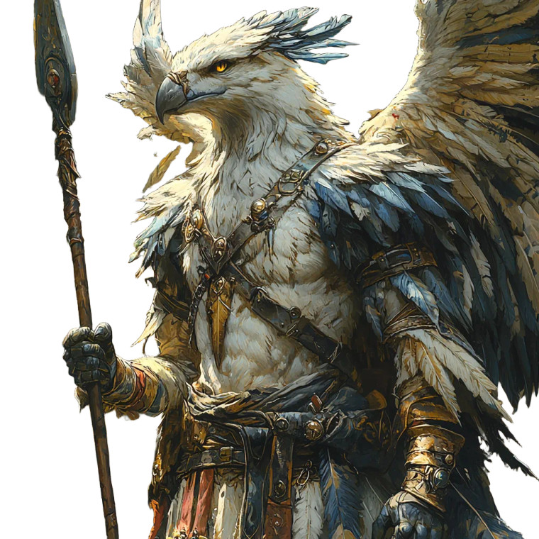 Aarakocra Warrior V2 Vinyl Car Decal Sticker – Waterproof & UV-Resistant 8"