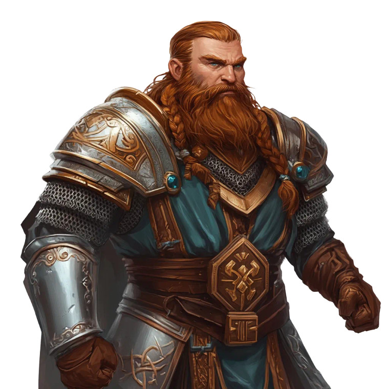 Dwarven Noble Vinyl Car Decal Sticker – Waterproof & UV-Resistant 8"