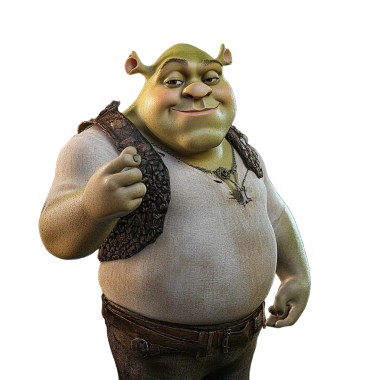 Young Athletic Shrek Vinyl Car Decal Sticker – Waterproof & UV-Resistant 8"