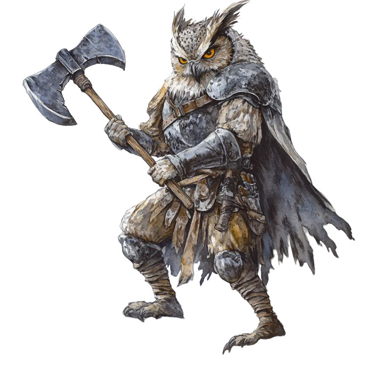 Knight Owl Warrior Vinyl Car Decal Sticker – Waterproof & UV-Resistant 8"