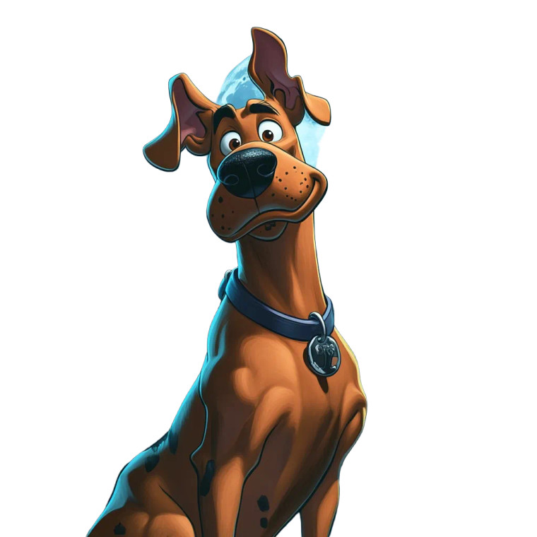 Realistic Scooby-Doo Vinyl Car Decal Sticker – Waterproof & UV-Resistant 8"