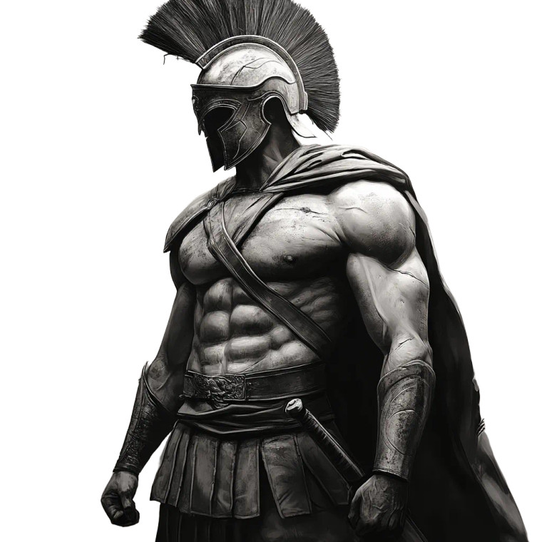 Spartan Warrior V33 Vinyl Car Decal Sticker – Waterproof & UV-Resistant 8"