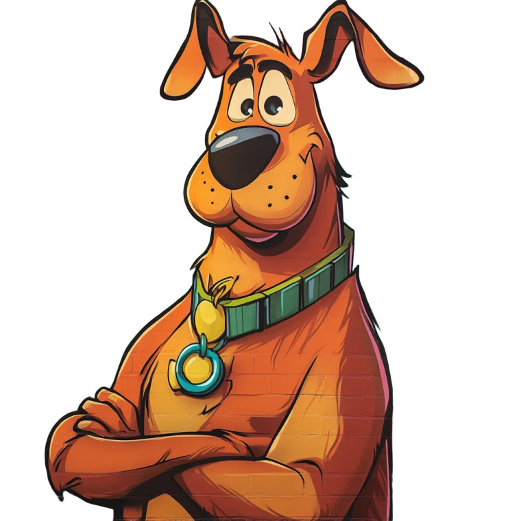 Scooby Doo Portrait Vinyl Car Decal Sticker – Waterproof & UV-Resistant 8"