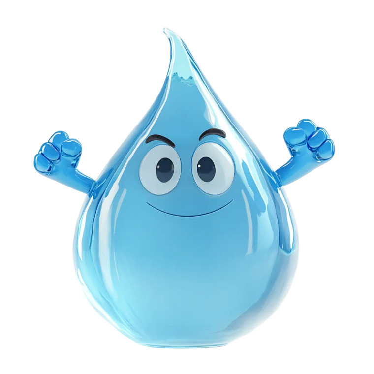 Water Drop Hero Vinyl Car Decal Sticker – Waterproof & UV-Resistant 8"