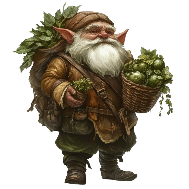 Gnome Herbs Seller Vinyl Car Decal Sticker – Waterproof & UV-Resistant 8"