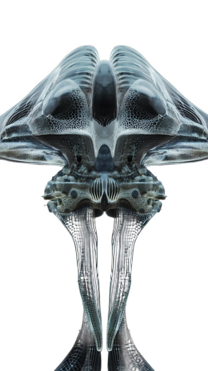 Alien Mushroom Creature Vinyl Car Decal Sticker – Waterproof & UV-Resistant 8"