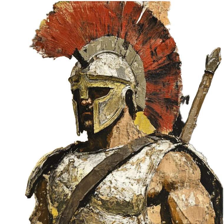 Spartan Warrior V46 Vinyl Car Decal Sticker – Waterproof & UV-Resistant 8"