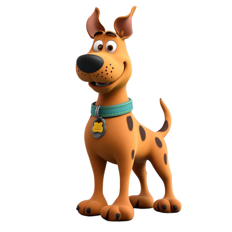 3D Scooby Doo Vinyl Car Decal Sticker – Waterproof & UV-Resistant 8"