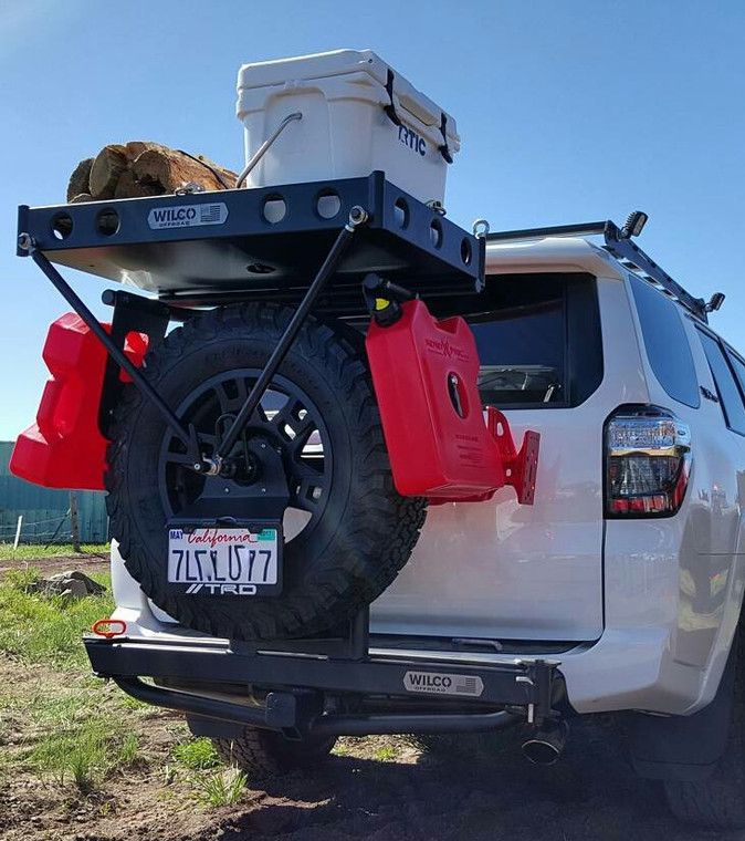 USA-Made Mount | Hitchgate Max, Jeep | Holds Two Rotopax Fuel Cans