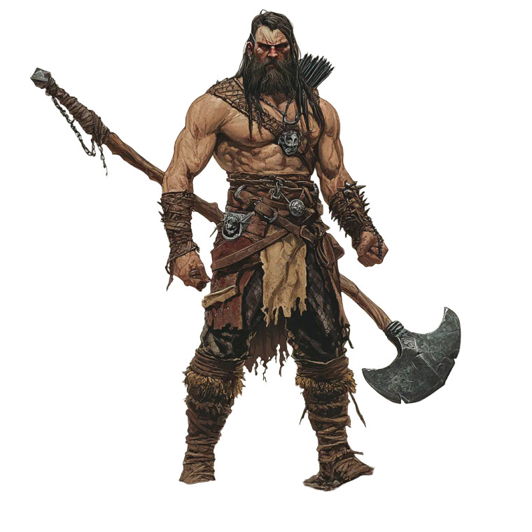 Barbarian Warrior V9 Vinyl Car Decal Sticker – Waterproof & UV-Resistant 8"