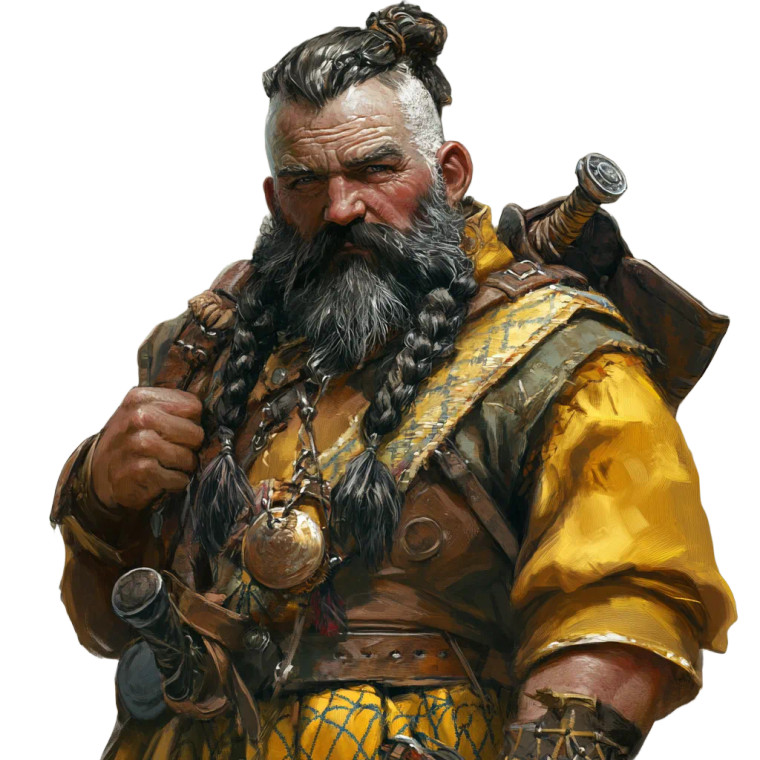 Dwarven Bard Erik Vinyl Car Decal Sticker – Waterproof & UV-Resistant 8"