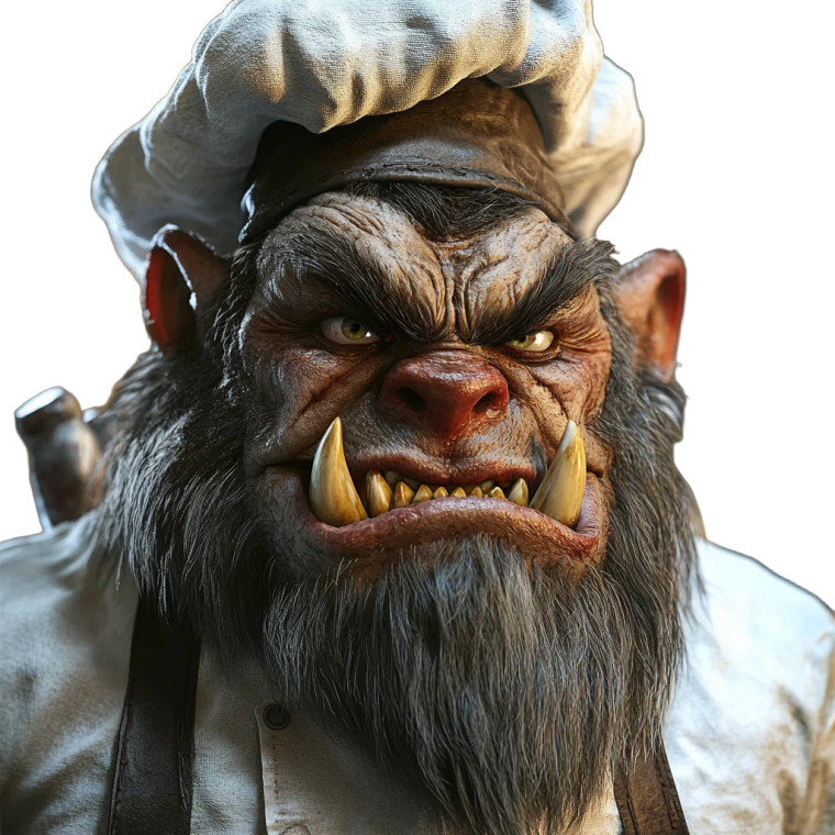 Grumpy Pirate Cook Vinyl Car Decal Sticker – Waterproof & UV-Resistant 8"