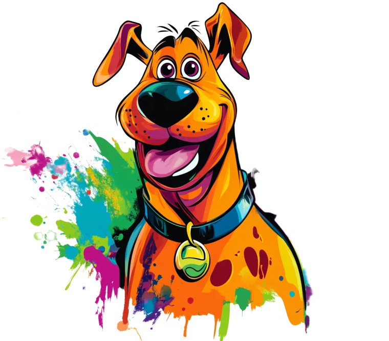Scooby-Doo Logo Vinyl Car Decal Sticker – Waterproof & UV-Resistant 8"