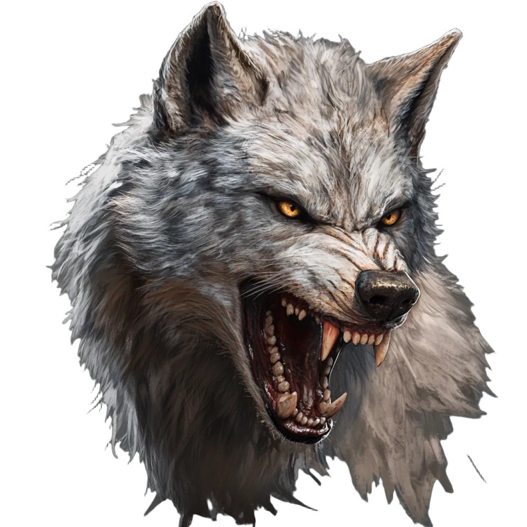 Aggressive Wolf V8 Vinyl Car Decal Sticker – Waterproof & UV-Resistant 8"