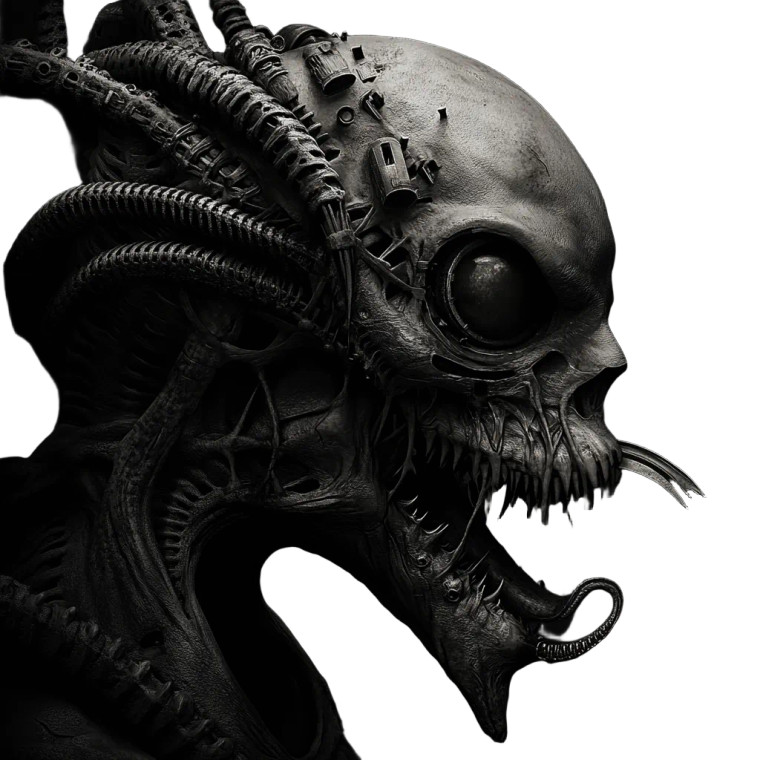 Giger Alien Creature Vinyl Car Decal Sticker – Waterproof & UV-Resistant 8"