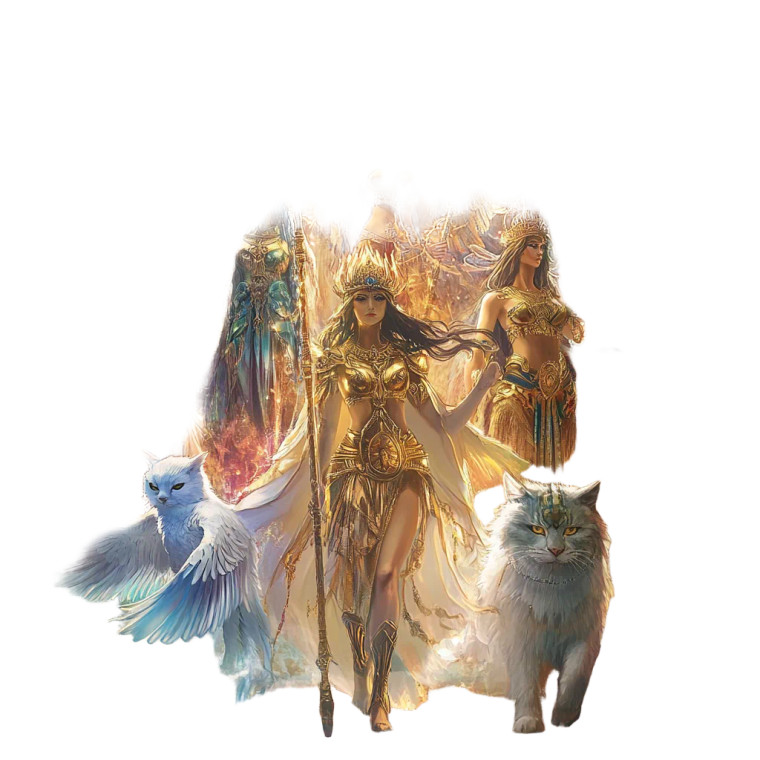 Mythological Goddesses Gathering Vinyl Car Decal Sticker – Waterproof & UV-Resistant 8"
