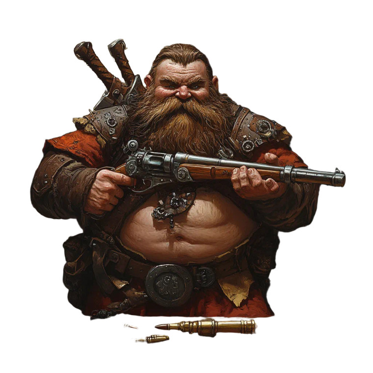 Steampunk Dwarf Artisan V2 Vinyl Car Decal Sticker – Waterproof & UV-Resistant 8"