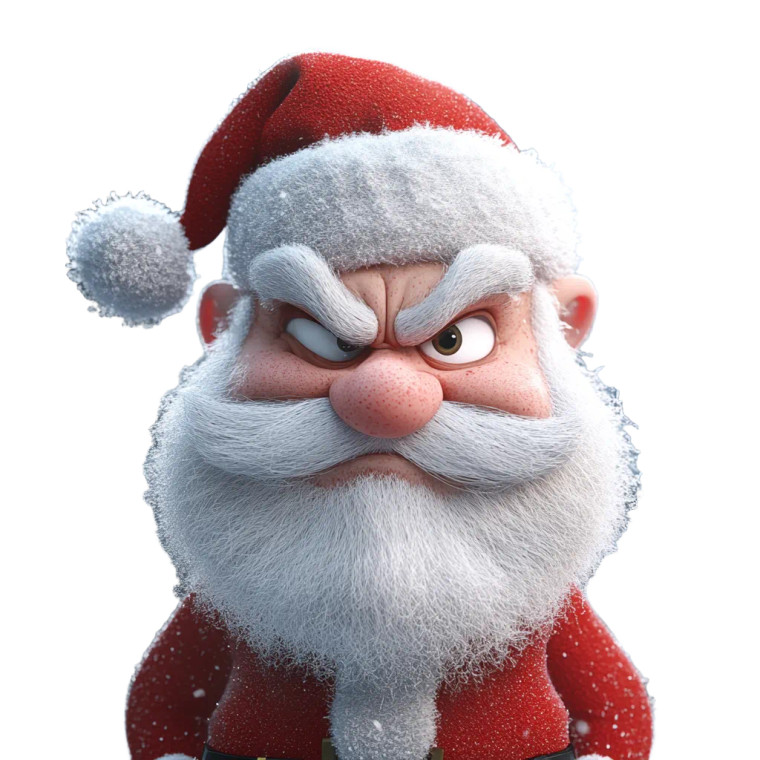 Drunken Santa Claus Vinyl Car Decal Sticker – Waterproof & UV-Resistant 8"