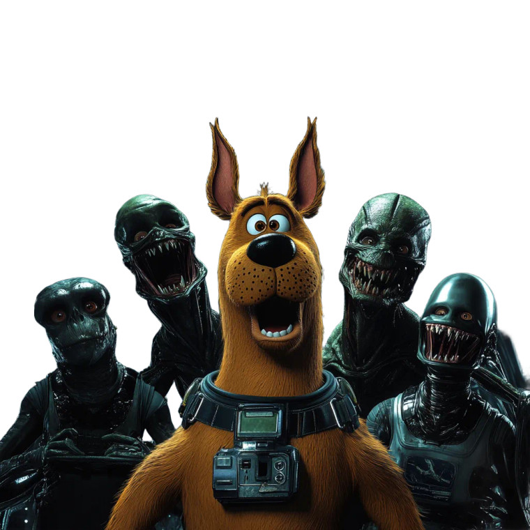 Scooby Alien Adventure Vinyl Car Decal Sticker – Waterproof & UV-Resistant 8"