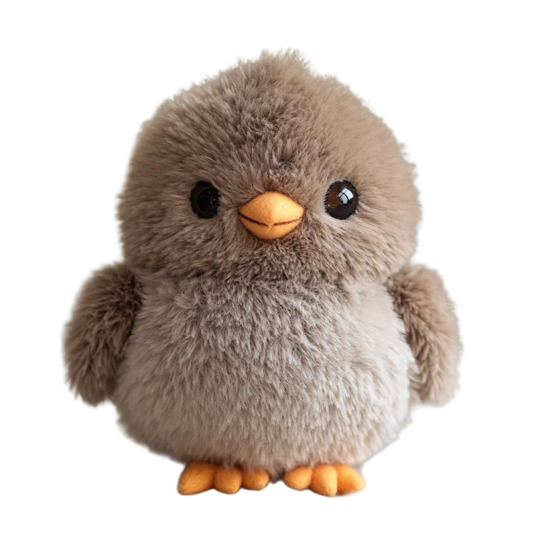 Chick Plush Toy Vinyl Car Decal Sticker – Waterproof & UV-Resistant 8"