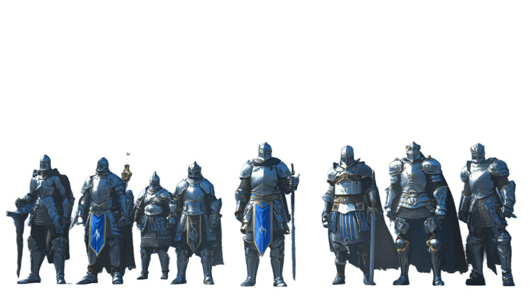 Knights And Paladins Vinyl Car Decal Sticker – Waterproof & UV-Resistant 8"