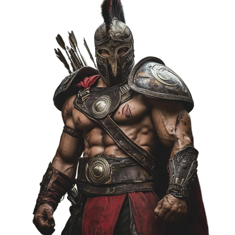 Spartan Warrior V49 Vinyl Car Decal Sticker – Waterproof & UV-Resistant 8"