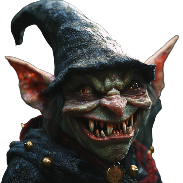 Goblin In Hat Vinyl Car Decal Sticker – Waterproof & UV-Resistant 8"