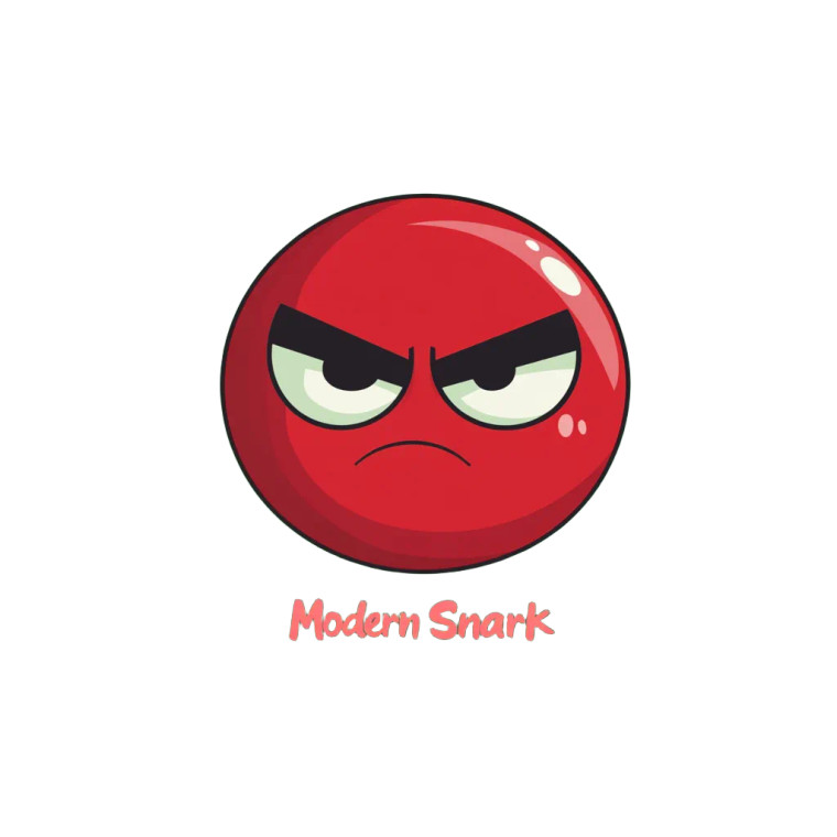 Modern Snark Vinyl Car Decal Sticker – Waterproof & UV-Resistant 8"