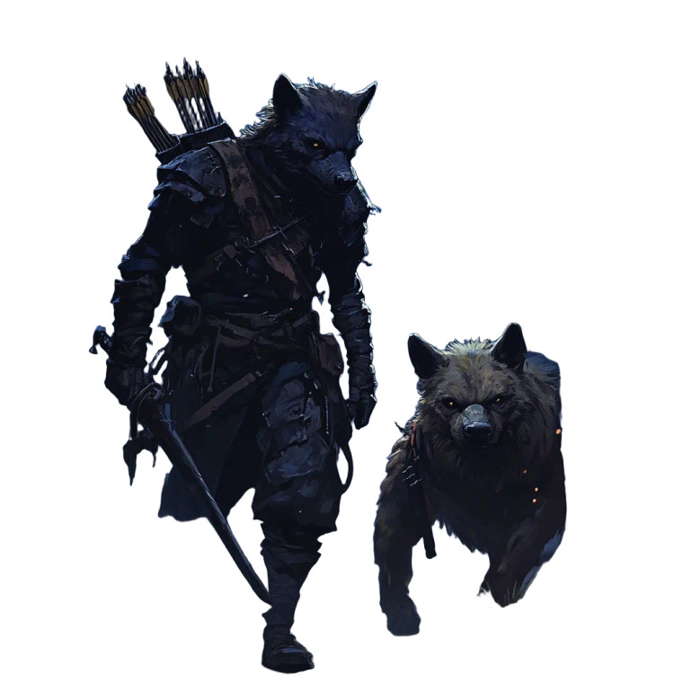 Gnoll Bounty Hunter Vinyl Car Decal Sticker – Waterproof & UV-Resistant 8"