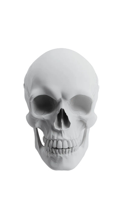 Human Skull V2 Vinyl Car Decal Sticker – Waterproof & UV-Resistant 8"