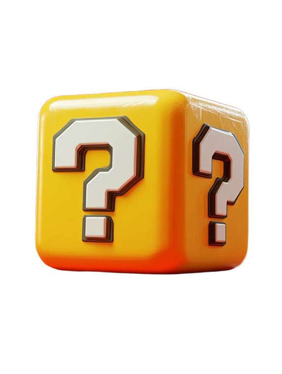 Mystery Cube Icon Vinyl Car Decal Sticker – Waterproof & UV-Resistant 8"